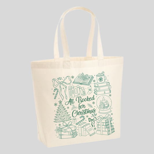 All Booked For Christmas Tote