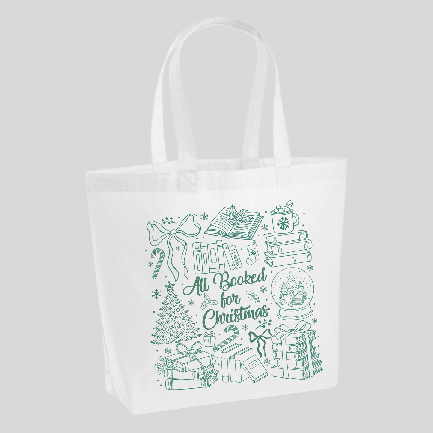 All Booked For Christmas Tote