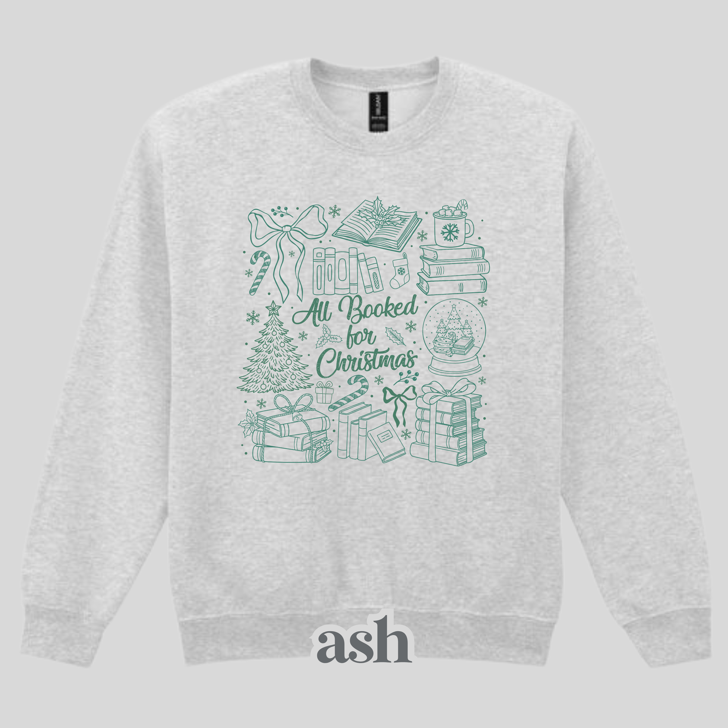 All Booked For Christmas Green