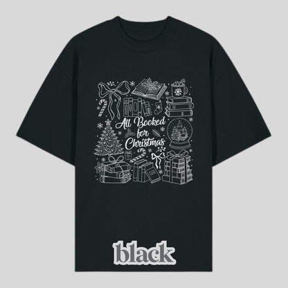 All Booked For Christmas White Shirt