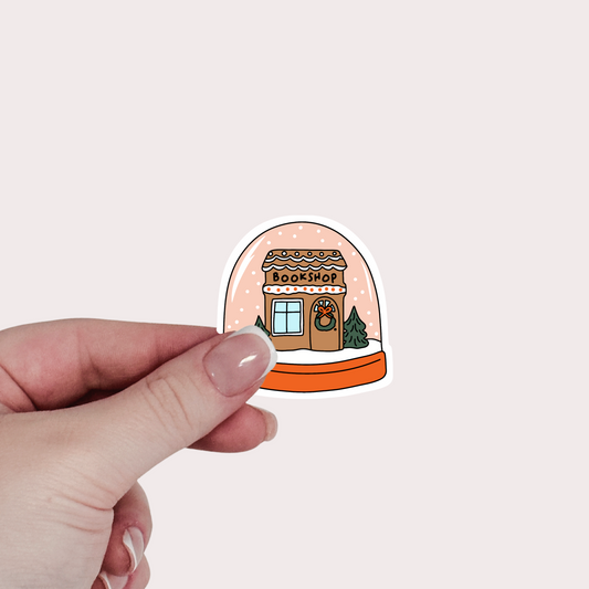 bookstore snowglobe