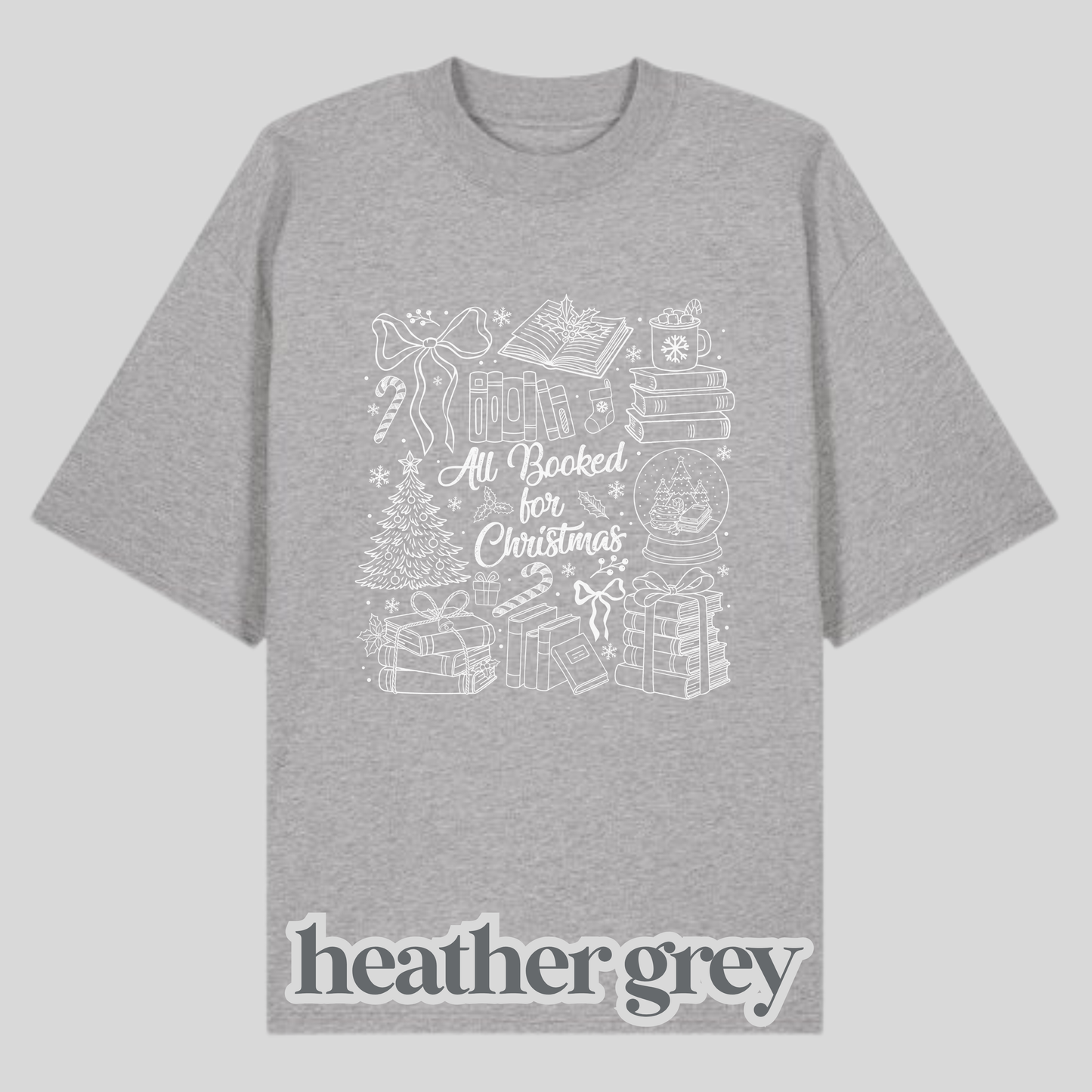 All Booked For Christmas White Shirt