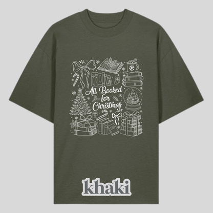 All Booked For Christmas White Shirt