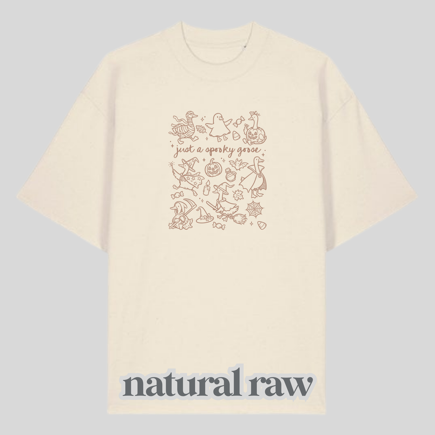 Spooky Goose Brown Shirt