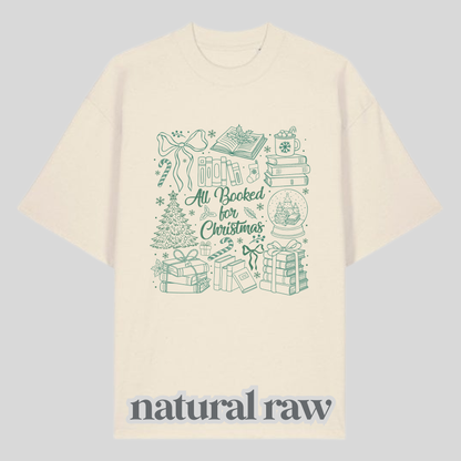 All Booked For Christmas Green Shirt