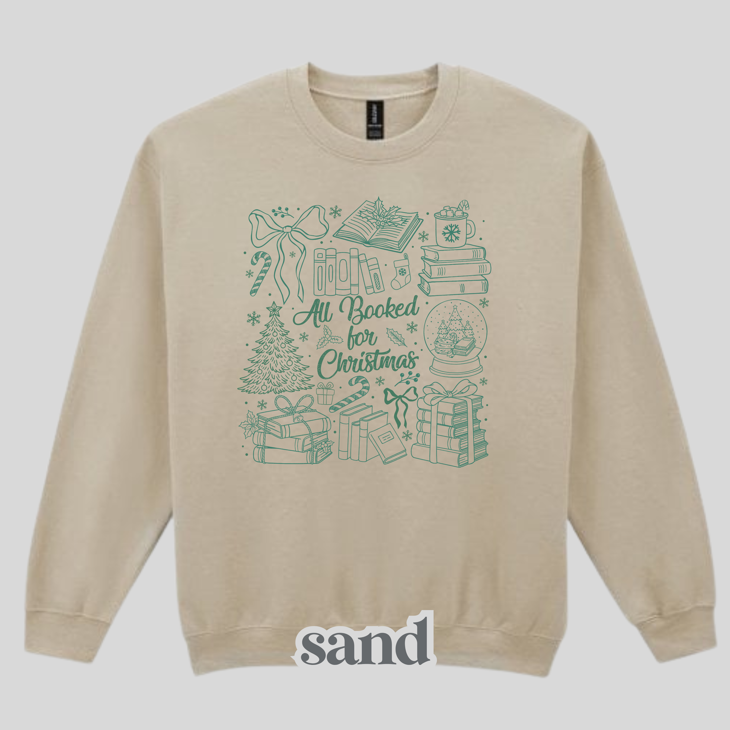 All Booked For Christmas Green