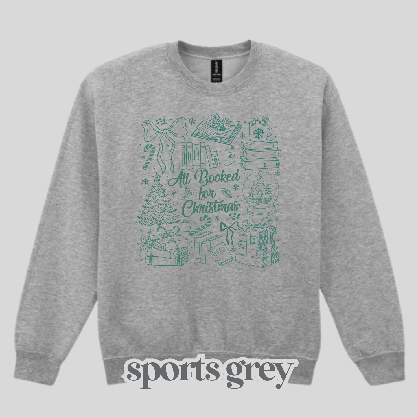 All Booked For Christmas Green