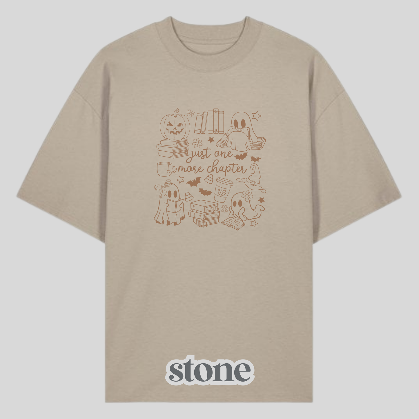Just One More Chapter Brown Shirt