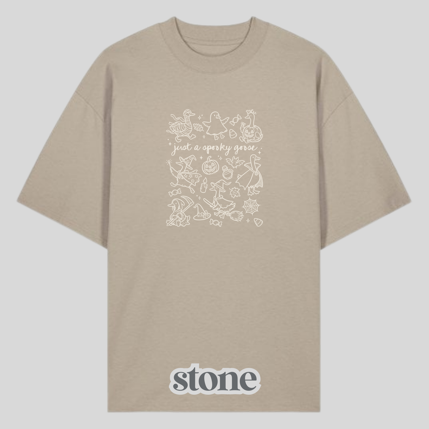 Spooky Goose White Shirt
