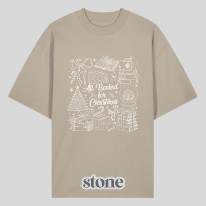 All Booked For Christmas White Shirt