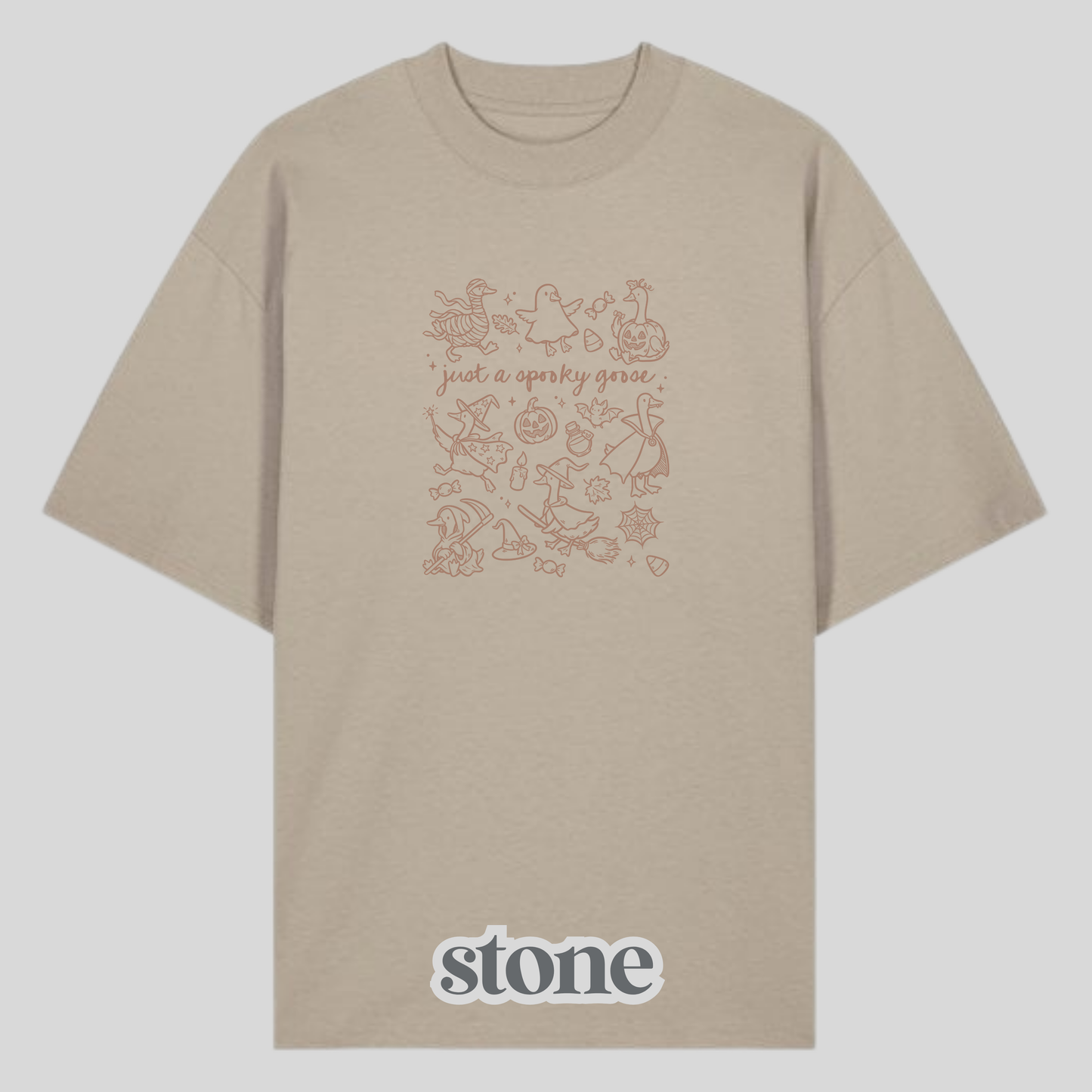 Spooky Goose Brown Shirt